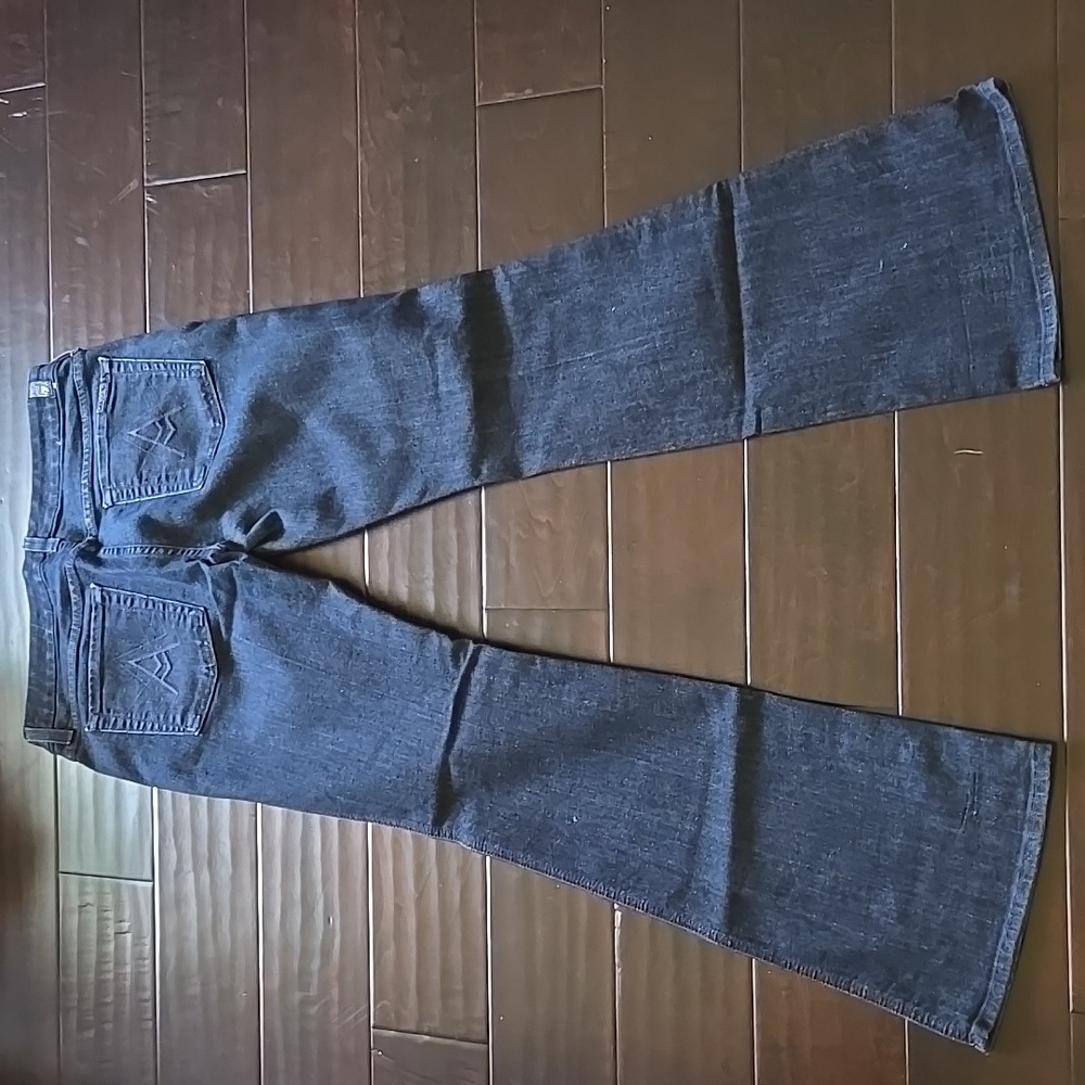 7 for All Mankind The Lexie Petite 'A' Pocket Bootcut Jeans Dark Wash EUC - 29 - Picture 8 of 12